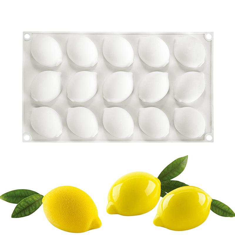 1 ks Ananás Hruška Broskyňa Ovocná Séria Silikónová Forma na Koláč Mango Pomaranč Pečenie Forma na Mousse Jahoda Francúzsky Dezert Forma na Mousse