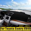 Car Dashboard Cover Avoid Light Sun Shade Pad Anti-UV Carpets Non-Slip Mats For Toyota Camry 40 XV40 2007 2008 2009 2010 2011