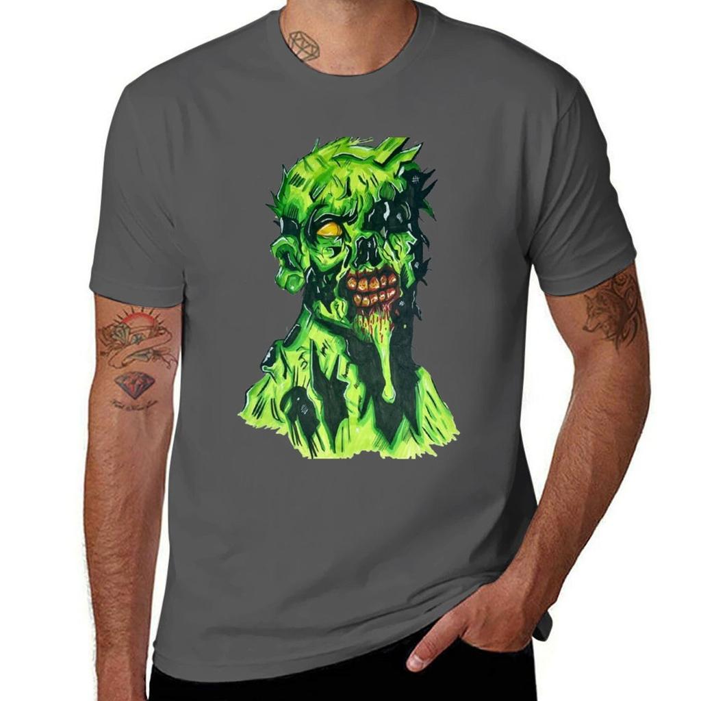 Zombie Illustration TShirt Trendy Pattern TShirt for Men