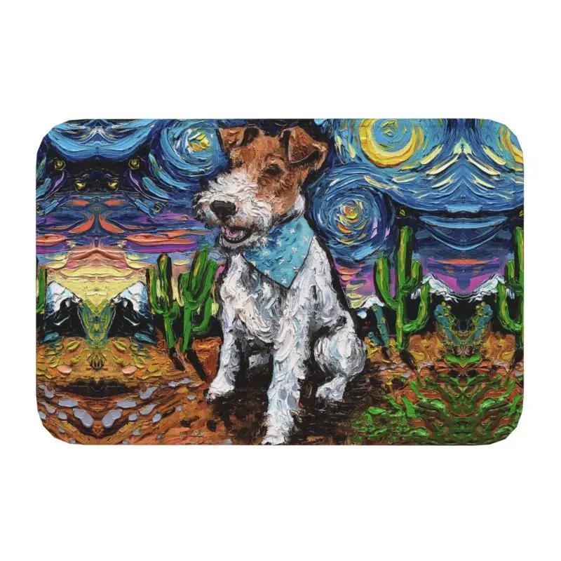 Custom Red Cocker Spaniel Starry Night Doormat Non-Slip Entrance Bath Kitchen Floor Door Mat Pet Dog Lover Toilet Carpet Rug