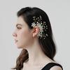 Flower Earclip No Piercing Handmade Pearl  Flower Earring