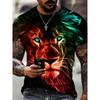 Men's 3D Printed T-Shirt Short Sleeve O-Neck Pullover Casual Top