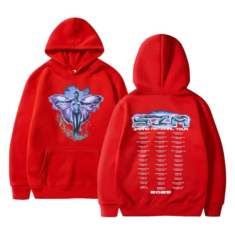 Rapper Kendrick Lamar & SZA Grand National Tour 2025 Hoodie Men Women Clothing Hip Hop Fashion Pop Music Sweatshirt Streetwear