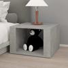 Nightstand Concrete Gray 57x55x36 Cm Particleboard
