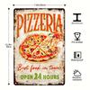 Vintage Art Pizza Metal Tin Sign,Shop Kitchen Ideal Gift For Dining Car Canteen Restaurant People Who Like Good Food Wall Decor
