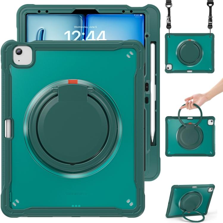 Powerful Sailor Ring Holder Heavy Duty Hybrid Tablet Case with Strap