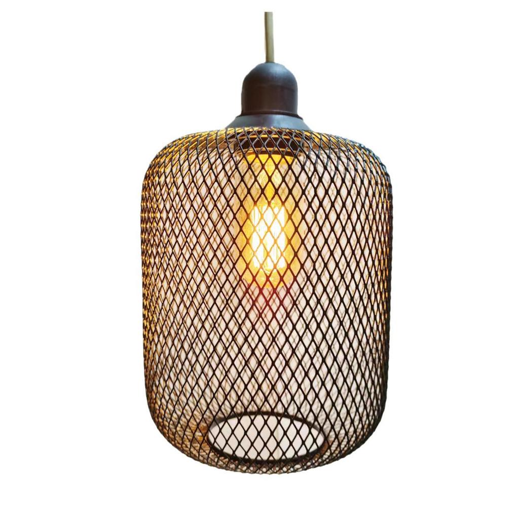 Wrought Iron Geometric Lantern Lampshade for Home & Restaurant