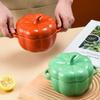 Ceramic Bowl with Lid, Pumpkin Cup, Steamed Egg Salad Bowl, Stew Cup, Children's Soup Bowl, Rice Bowl, Household Kitchen