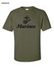 Mode Baumwoll-T-Shirt Marine Corps USA United States Marines USMC Militär Herren T-Shirt