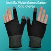 1 Pair Gaming Grip Gloves Two-finger Touch Super Sweat Proof No Latency High Sensitivity Breathable Sensitive Touch Screen Fingertips