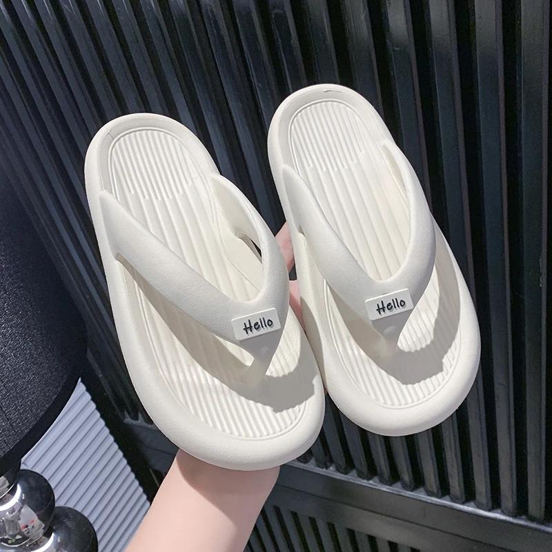 Fashion Women's Slippers 2025 Hot Selling Indoor Solid Color Clip Toe Slippers Outdoor Fashionable Casual Comfortable Women's Sandals