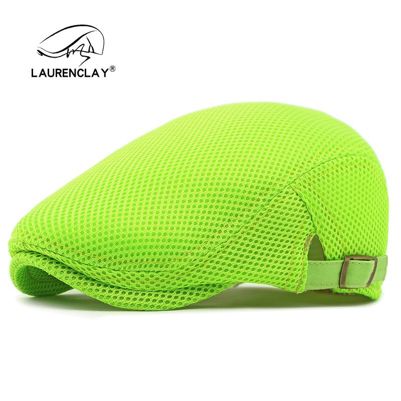 Summer Thin Mesh Beret: Breathable Duckbill Cap for Men & Women - Retro Korean Style Newsboy Sun Hat