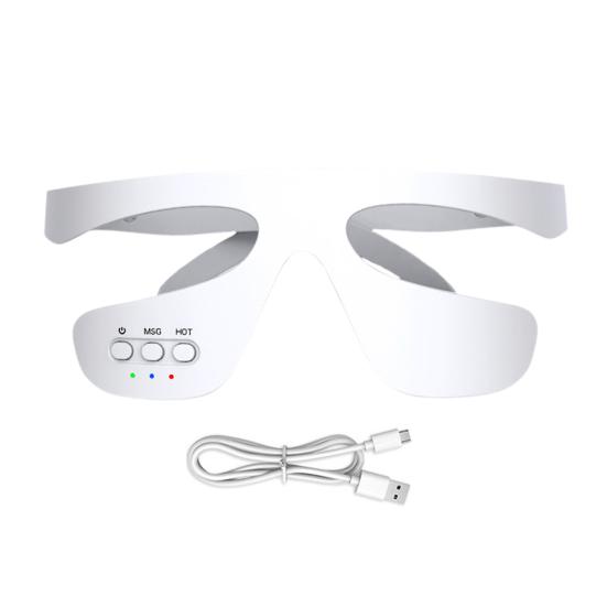 Rotlichttherapiebrille Unteraugenmassagegerät Tragbares Augenpflegegerät LED Augenperfektor zur Faltenentfernung Hautstraffung