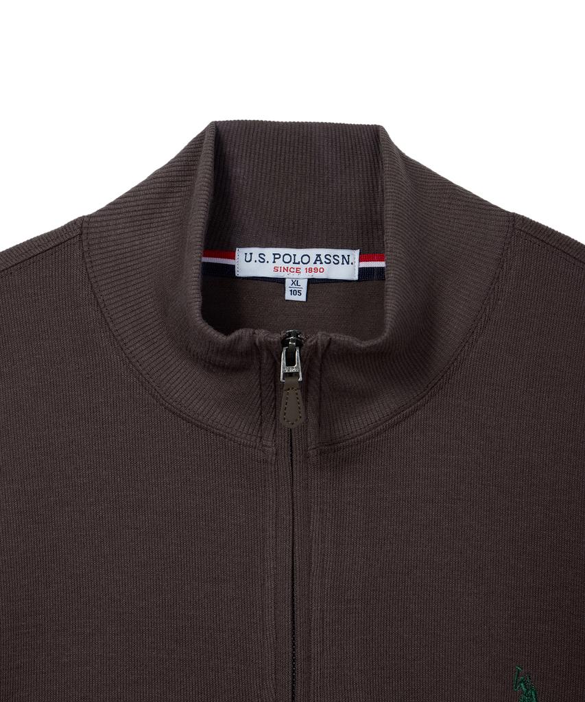 USPOLOASSN French Lip Half Neck_Brown