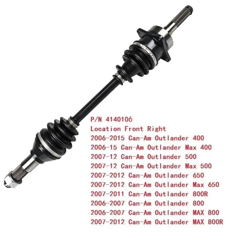 CV Axle Drive shaft For CAN AM Outlander Renegade Commander MAX 400 450 500 570 650 800 800R 850 1000 All ATV UTV Parts
