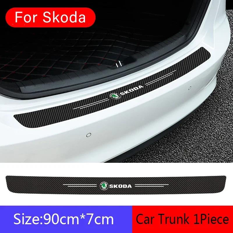 Wzvbd3 Naklejka na próg zewnętrzny drzwi samochodowych dla Skoda Octavia A7 Tour Superb Kamiq Rapid Kodiaq Fabia 2 Yeti Karoq Kodiak Pasek zderzaka