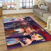 Tapis Dessin Animé HD Poupées Bratz Belles Filles Tapis 3D pour Salon Chambre Décoration Maison, Tapis de Sol Antidérapant Décoration pour Canapé Paillasson