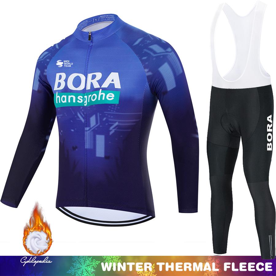 Winter Fleece Cycling Suit Thermal Jersey Clothing Men Winter Fleece Men's Bicycle Ciclismo Hombre Pants Long Sleeve Bicycles Clothes