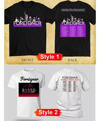 SALE!!! Foreigner Band 2025 World Tour Concert T-Shirt, Fan Gift