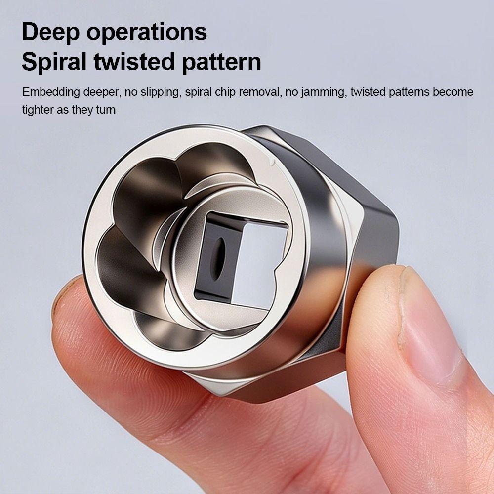Rust Proof Nut Extractor High Torque Screw Remover Fastener Extractor Broken Thread Taking