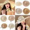 Multicolor Straw Hat Lightweight Big Brim Hat Fashion Beach Hat Summer