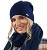 Women'S Autumn-Winter Hat, Smooth, Fastened At The Back, Polish V3