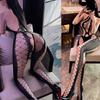 Sexy Lingerie Fishnet Body Stockings Women Babydoll Sexy Open Crotch Underwear Hollow Out Transparent Bodysuit Catsuit Costumes
