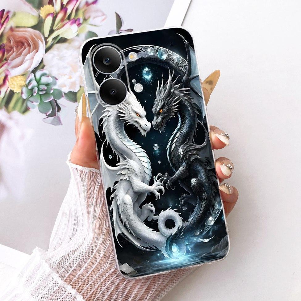 Case For Xiaomi Poco X8 Pro Max Cover Transparent Fashion Butterfly Cute Cat Cool Painted Soft Phone Casing 2602BPC18G