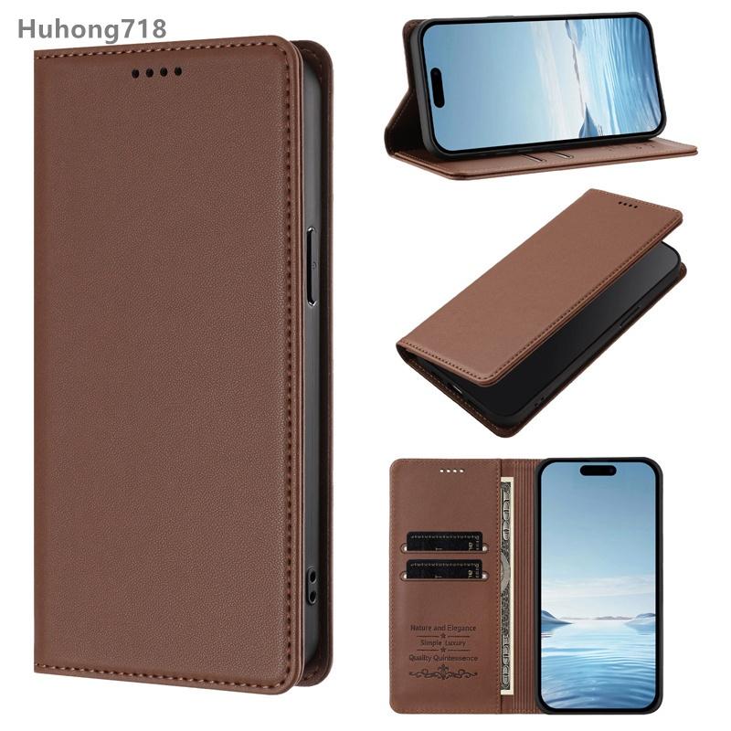 Magnetic Flip Case for Redmi Note 12R 14 15 Pro Plus 4G 5G with Card Holder Stand Protection Cover
