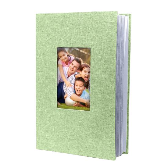 Yousheng Fotoalbum 10x15 300 Seiten Leinen Einband Bilderbuch mit Frontfenster Personalisierbares Scrapbook Erinnerungsbuch für Baby Paare Urlaub