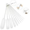 Lot de 10 brosses de nettoyage pour tuyaux, poils en nylon, pour pailles à boire, pour laver le bec de la bouilloire, de la théière