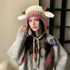 Christmas Antler Hat Handbag 2-in-1 Reindeer Hat Festive Elk Antler Decoration Stretchy Soft Warm