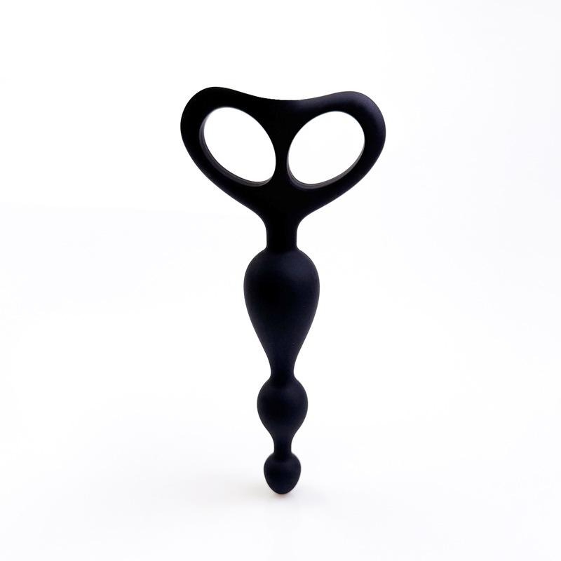 Three-Bead Pull Ring Silicone Ring Plug Prostate Massage Tool Sex Toy For Adult Couples Anal Dilator For Men And Women