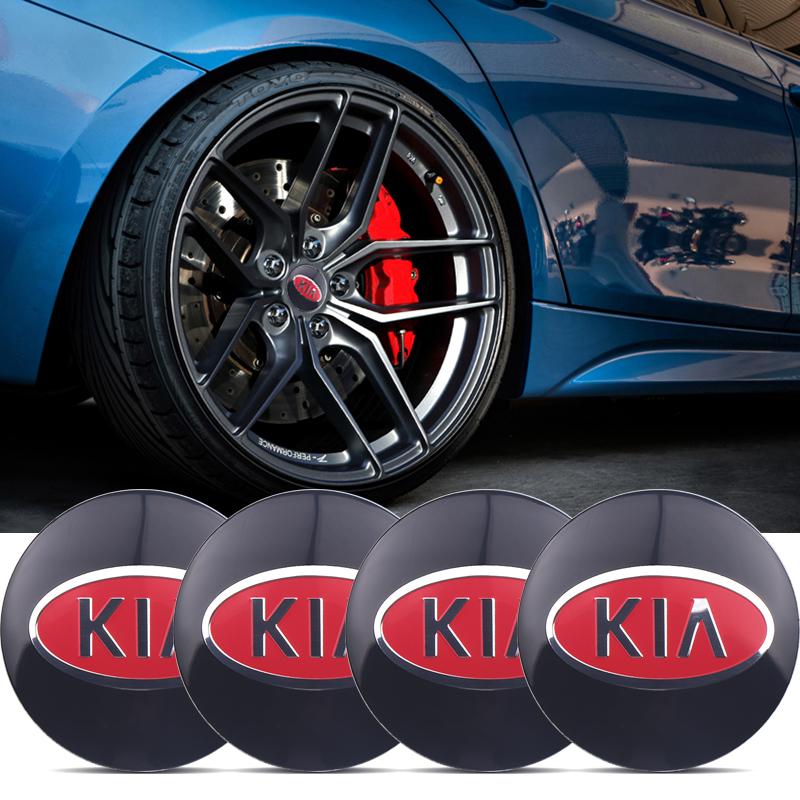 4Pcs 56/60/65/68MM For KIA Rio Ceed Sportage Cerato Soul VBNUY5 Sorento Picanto Optima Car Wheel Center Hub Caps Wheel Cover Sticker