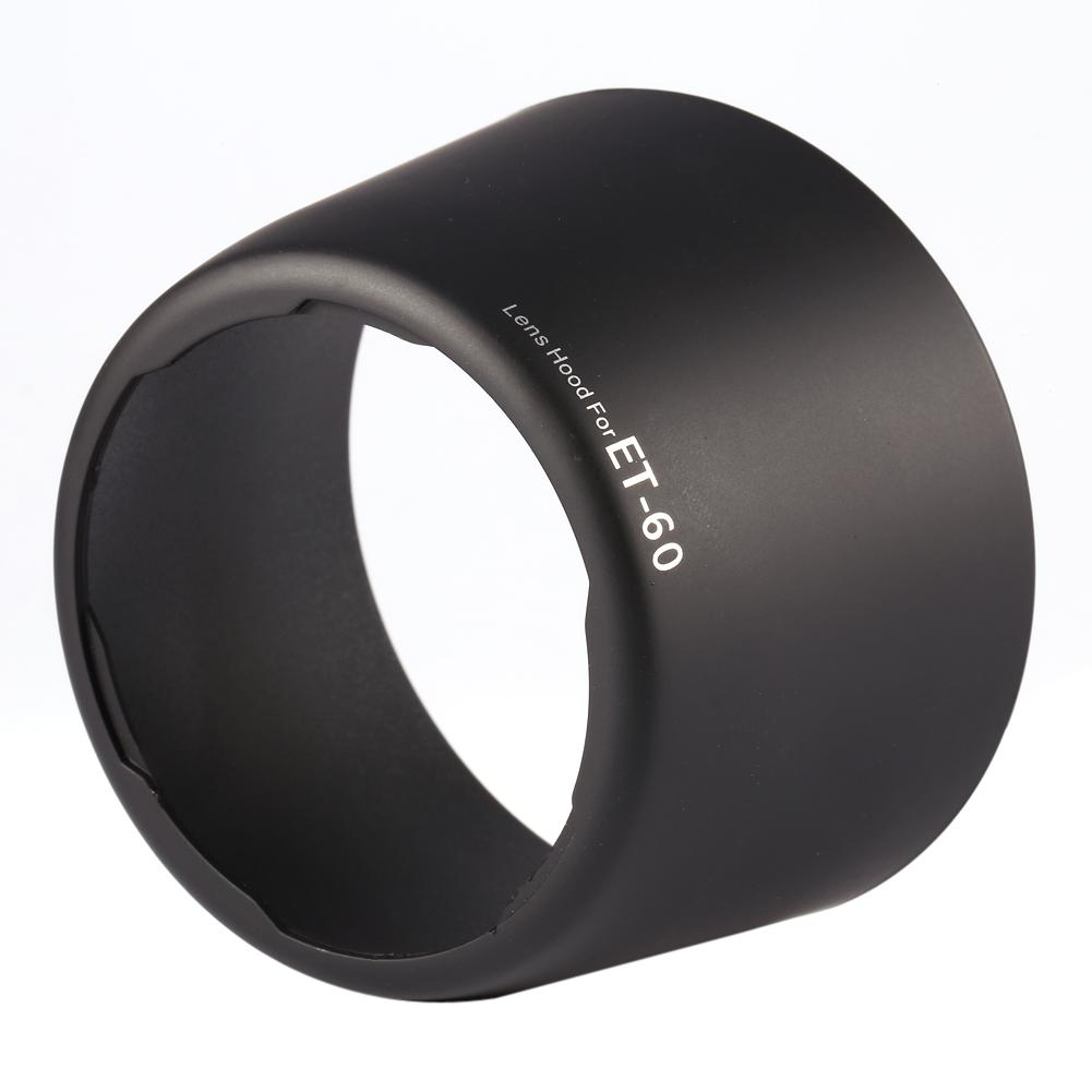Black Professional Replacement ET60 Lens Hood For F/4-5.6 75-300mm F/4-5.6 USM