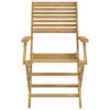 Garden Chairs 4 Pcs. Foldable 54.5 X 61.5 X 86.5 Cm Solid Acacia Wood