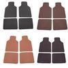 4Pcs Car Floor Mats Custom Front Rear Liner Auto Mat Carpets PU Leather Cushion Comfort Accessory Fit for Most for Cars