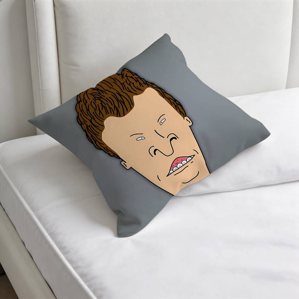 BBeavis and Butt HHead Square Pillow Cover Decorative Throw Pillow Case for Sofa Couch Bed Home Car Living Room Decoration