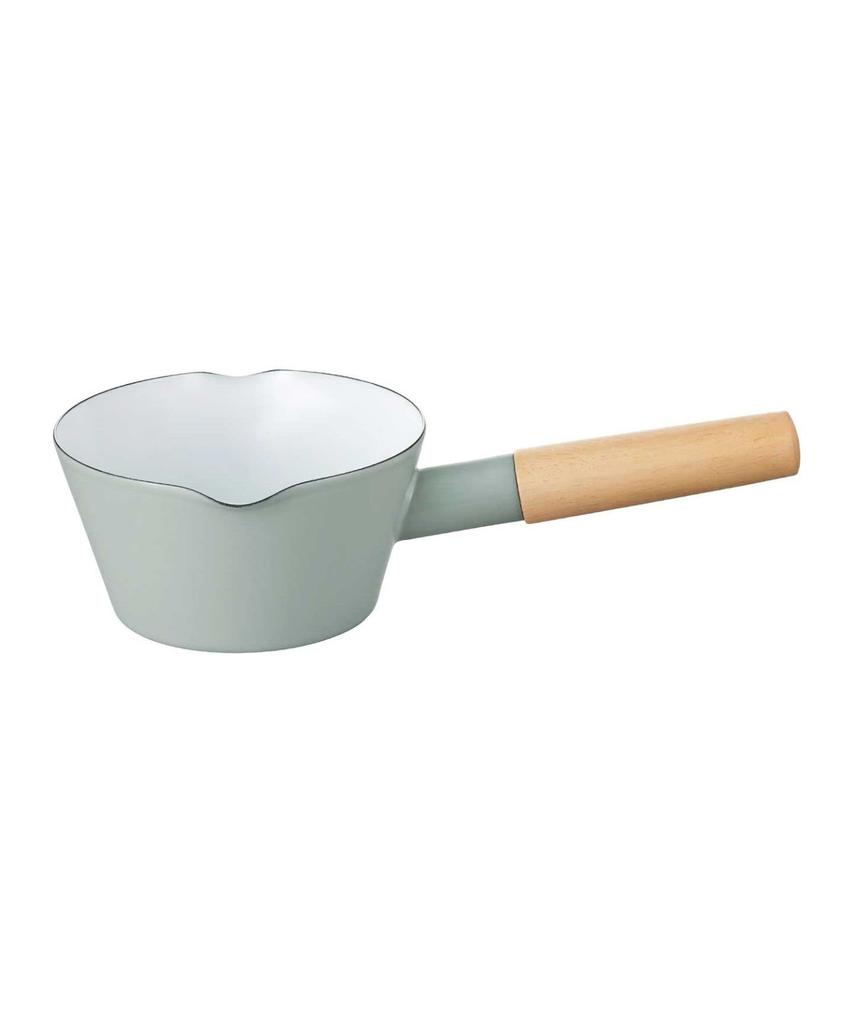 BRUNO Enamel Milk Pan, Small Pot, Hot Milk, 14cm, Perfect for Single Living, Gift, Blue Green BHK294-BGR