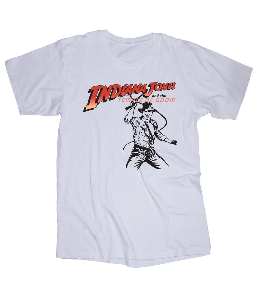 Indiana Jones Temple of Doom Movie White T-shirt