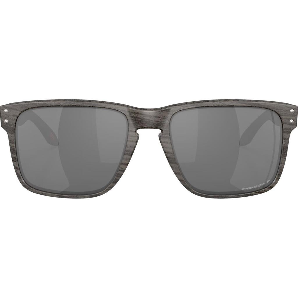 OAKLEY HOLBROOK XL Sunglasses Woodgrain/Prizm Black Polarized (Wide Fit)