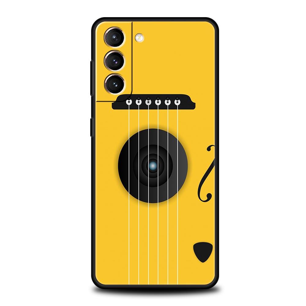 Music Instrument Guitar Piano Phone Case For Samsung Galaxy S24 S23 S22 5G S20 Ultra S21 FE S10 S9 Plus S10E S8 Lite 20 Cover
