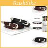 Simple Solid Color Silver Buckle Women Slim Waist Belt Versatile For Daily Use