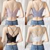 Women Lace Backless Crossover Camisole With Padded Support For Spring Fashion