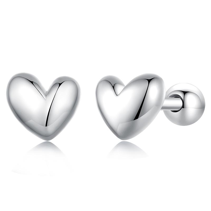 WOSTU 925 Sterling Silver Mini Blomma Fjäril Fågel Bi Örhängen Regnbåge Månsten Kattunge Katt Örhängen Flickor Fest Smycken