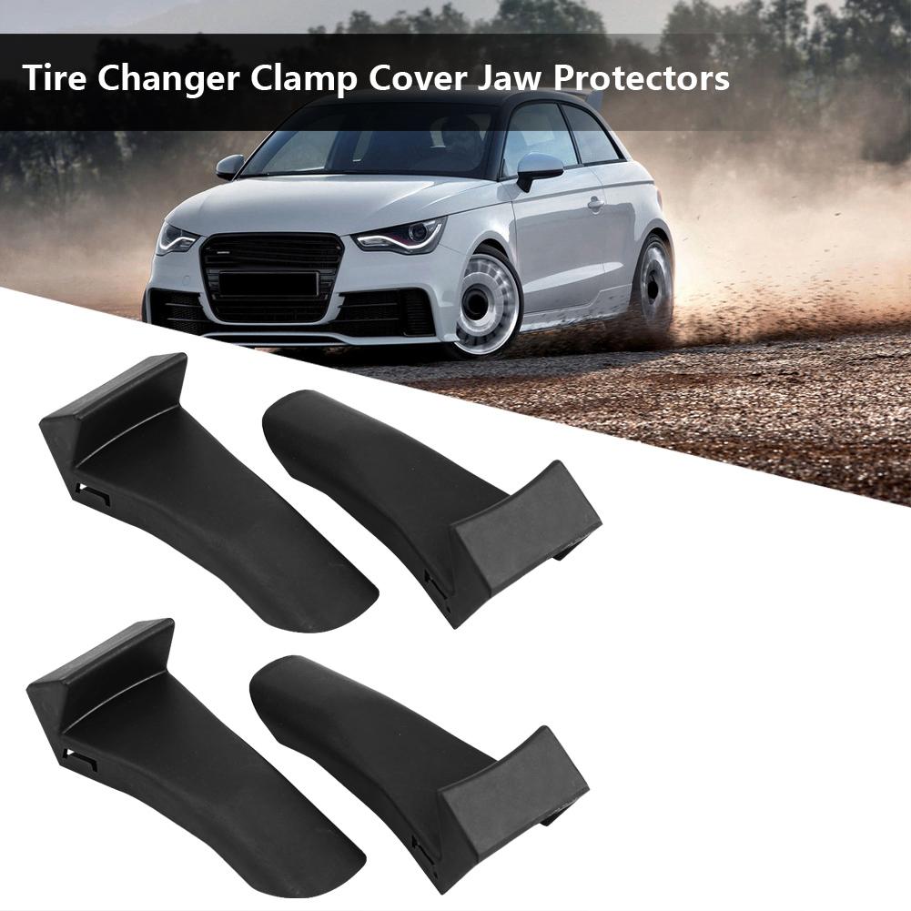 4Pcs Tire Changer Clamp Cover Jaw Protectors Guard Protective Covers (Bent Angle)