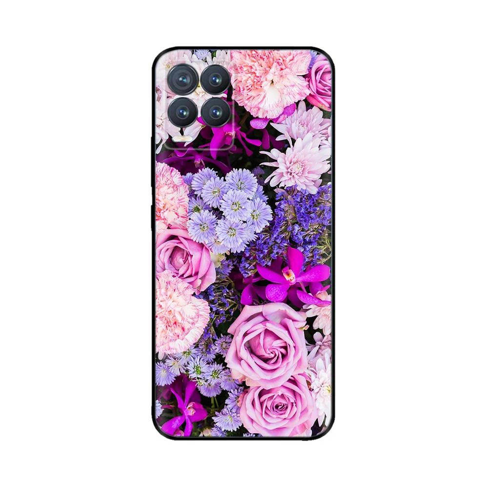 Capa para Realme 8 Animal Fofo Silicone Líquido Macio Capa para Realme 8 Pro 8i Realme8 4G RMX3085 Proteção Total Capas Duráveis
