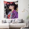 Anime Style Fashionable Women Tapestry  Colorful Trendy Mural Decorative Hanging Cloth