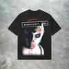 T-shirt Manhunt Rétro Y2K pour Homme et Femme, Streetwear Américain Tendance Col Rond Lâche Décontracté pour Printemps et Été