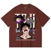 230 Gsm 100% Cotton Jujutsu Kaisen V47 Toji Print Unisex Heavy Cotton T Shirt